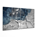 Marbre Bleu Ardoise et Gris tableau en verre