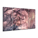 Marmo Malva Rosa con Venature Dorate quadro in vetro
