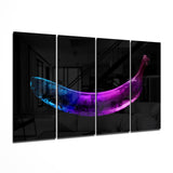 Una banana Quadro in vetro Mega 4 pezzi (59"x36")
