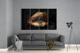 Lips 4 Pieces Mega Glass Wall Art (150x92 cm)