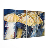 Ombrelli Arte da parete in vetro Mega da 4 pezzi (150x92 cm)