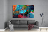 Colorful Touches 4 Pieces Mega Glass Wall Art (150x92 cm)