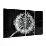 Pusteblume 4-teiliges Mega-Glasbild (59"x36")
