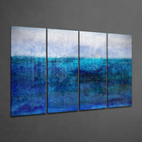 Blue Horizon 4 Pieces Mega Glass Wall Art (150x92 cm)