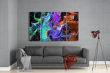 Mixing the Colors 4 Pieces Mega Glass Wall Art (150x92 cm)