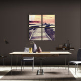 Gerüst Quadro Glasbild - 40x40 cm