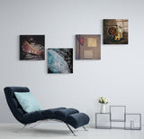 Petites choses Quadro tableau en verre - 40x40 cm