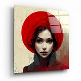 Red Hat Glass Wall Art || Designer's Collection
