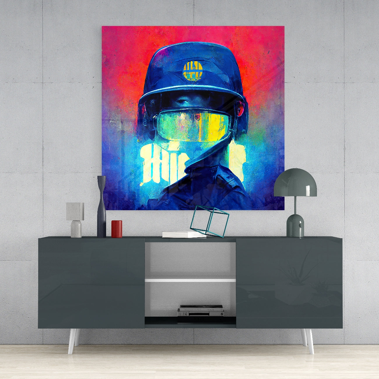 The Guardian Glass Wall Art || Designer's Collection