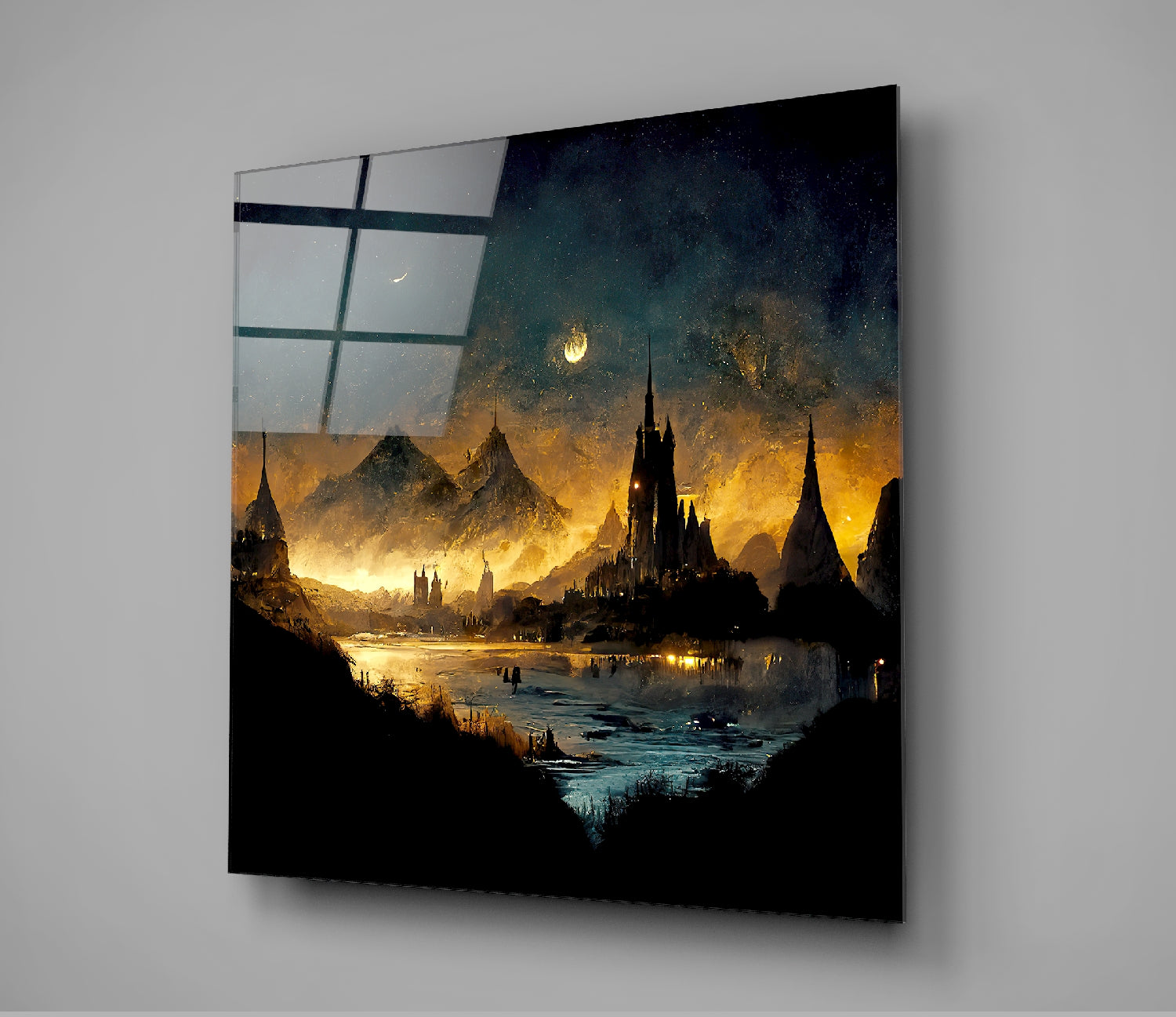 Lost City Glass Wall Art || Designer's Collection