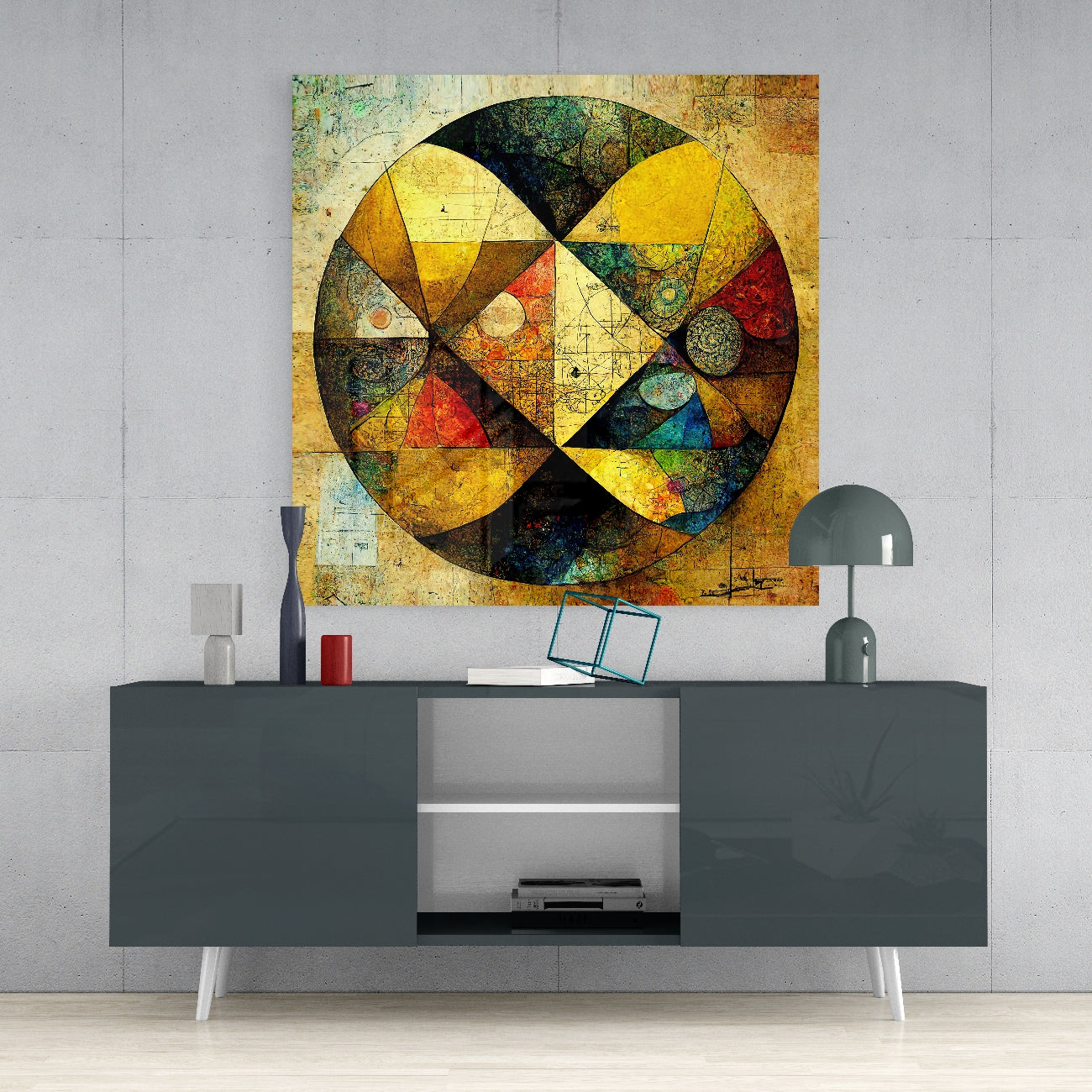 Sphere Glass Wall Art || Designer's Collection