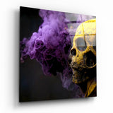 Smoky Skull Glass Wall Art || Designer's Collection
