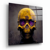 Yellow Head Glass Wall Art || Designer's Collection