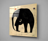 Wassily's Elephant Glass Wall Art || Designer's Collection