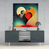 Heart Glass Wall Art || Designer's Collection
