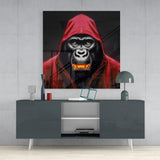 Angry Smile Glass Wall Art || Designer's Collection