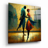 Dancing in the Rain Glass Wall Art || Designer's Collection