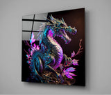 Dragon's Anger Glass Wall Art || Designer's Collection