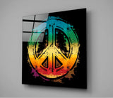 Peace Glass Wall Art || Designer's Collection