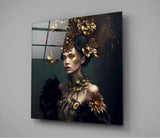 The Queen Glass Wall Art || Designer's Collection
