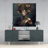 The Queen Glass Wall Art || Designer's Collection