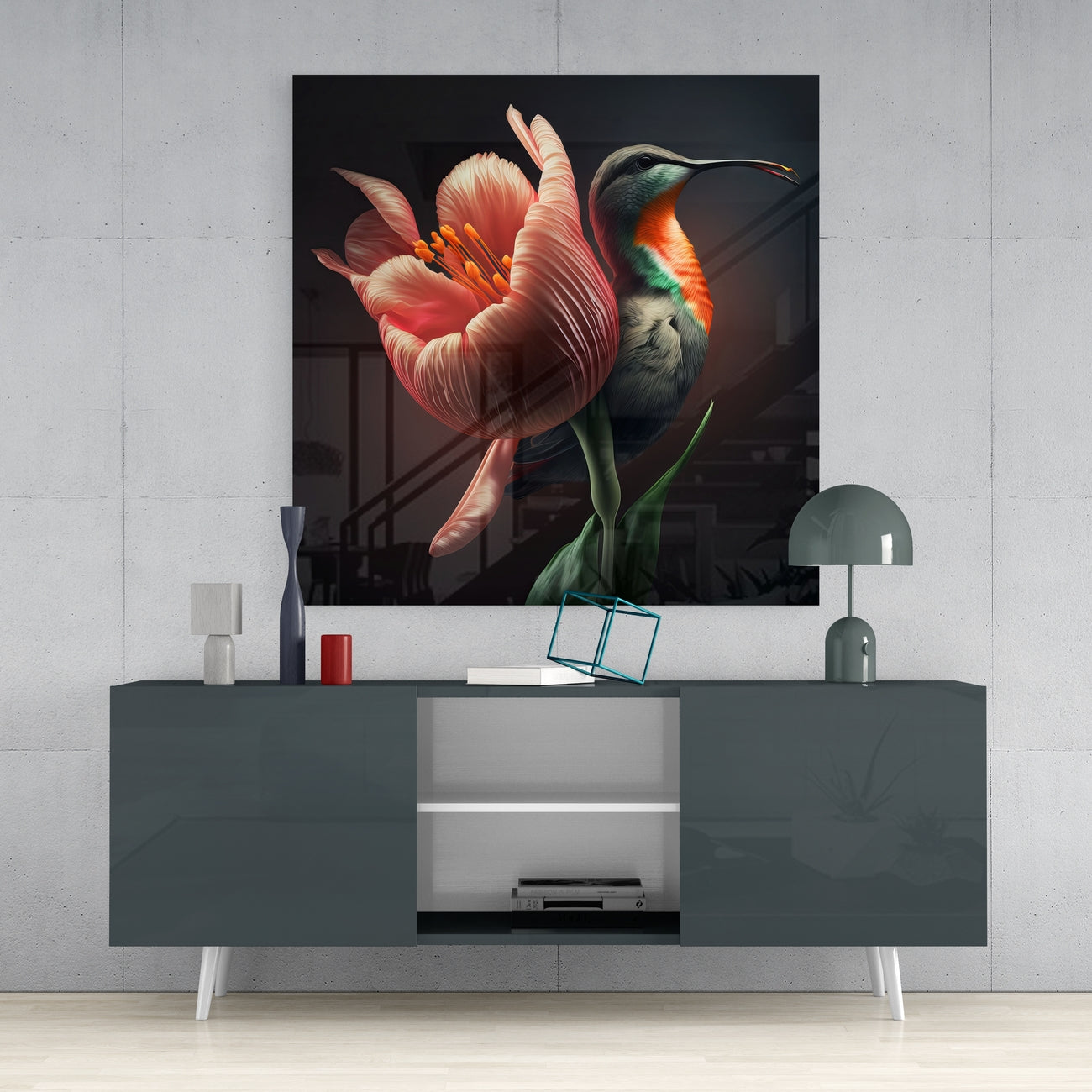 Tropical Beauties Glass Wall Art || Designer's Collection