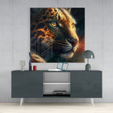 Leopard Glass Wall Art || Designer's Collection