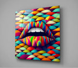 Lips Glass Wall Art || Designer's Collection