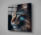 Cat Glass Wall Art || Designer's Collection