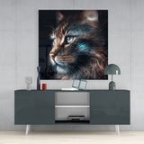 Cat Glass Wall Art || Designer's Collection