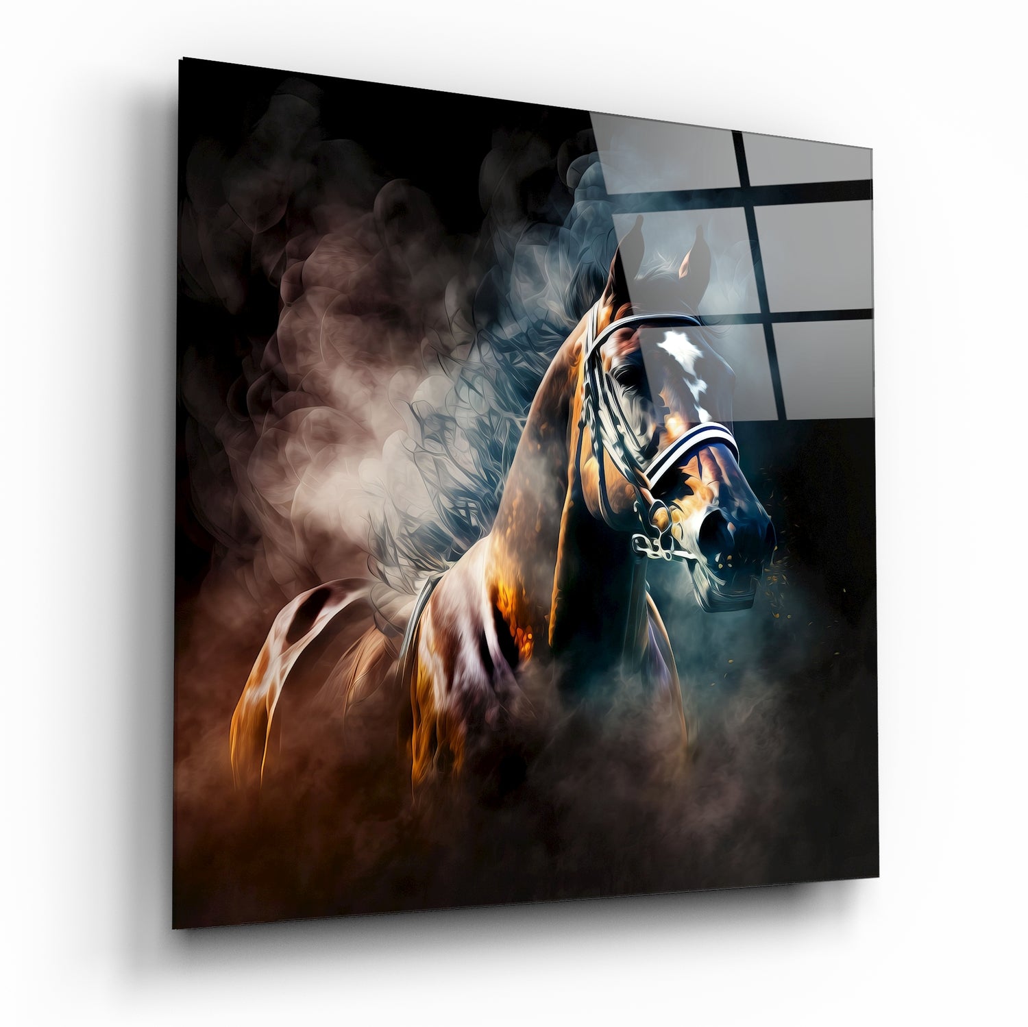 Horse Glass Wall Art || Designer's Collection