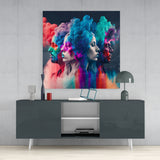Smoked Thoughts Glass Wall Art || Designer's Collection
