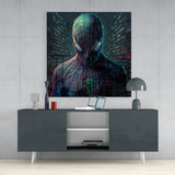 Iconic Spiderman Glass Wall Art || Designer's Collection