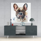 Cute Dog Glass Wall Art || Designer's Collection