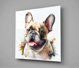 Cute Dog Glass Wall Art || Designer's Collection