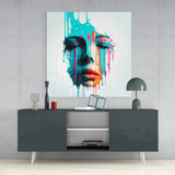 Face of Her Glass Wall Art || Designer's Collection