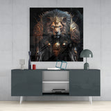 Lion King Glass Wall Art || Designer's Collection