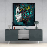 Butterfly Thoughts Glass Wall Art || Designer's Collection