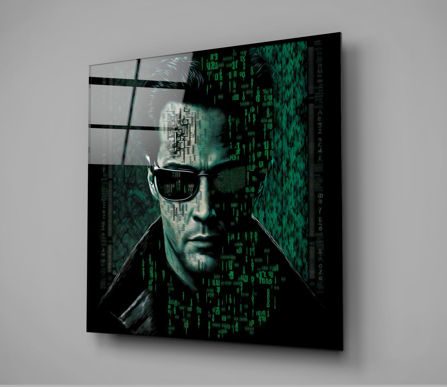 Matrix Glass Wall Art || Designer's Collection