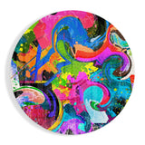 The Cycle of Colors Glass Wall Art