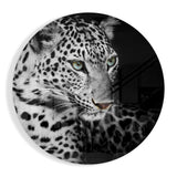 Arte de pared de vidrio de Leopardo