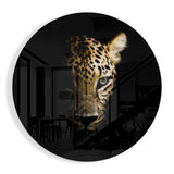 Leopard Glasbild