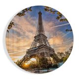 Arte de pared de vidrio de Torre Eiffel