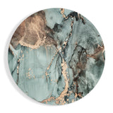 Turquoise Marble Glass Wall Art