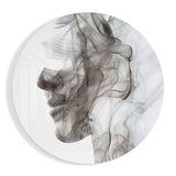 Arte de pared de vidrio de Cara de humo