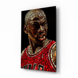 Michael Jordan Glass Wall Art