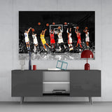 Arte de pared de vidrio de NBA All-Star