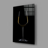 Arte de pared de vidrio de Vino bianco