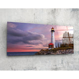 Glasbild „Leuchtturm" (92x36 cm)