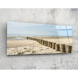 Strand (92X36 Cm) Glasbild